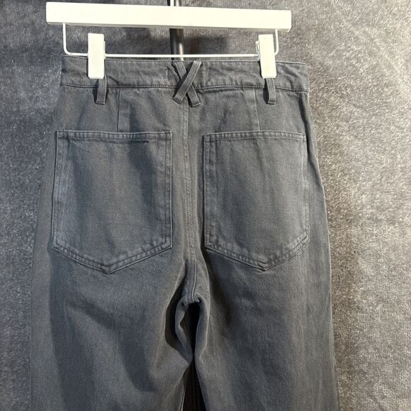Alex Mill Womens  4 Black Recycled Denim Straight Leg - Picture 9 of 12